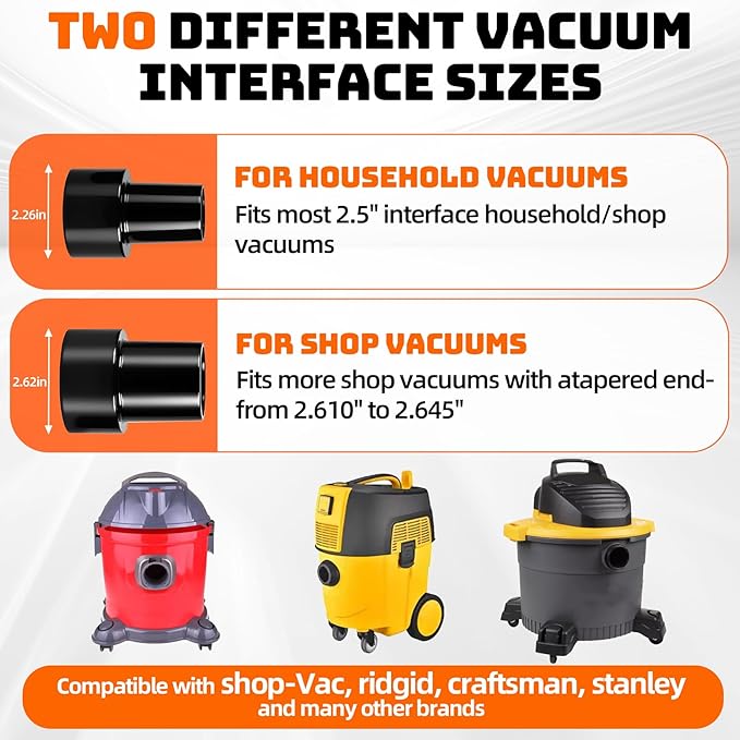 Extractor Hose Kit Compatible with Shop Vac Extractor Kit,Better Extractor Hose Kit for Carpet & Upholstery Cleaning,Converts Vacuum to Cleaner With 25FT Water Line and 10 FT Vacuum Hose & Adapter