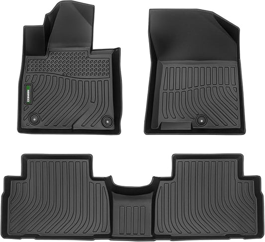 ANBINGO®Fit for Hyundai Santa Fe Floor Mats 2019-2020 (Only 5 Seater) /for Hyundai Santa Fe Car Mats 2019-2020 All Weather Mats for Santa Fe TPE Car Mat Rugs for Santa Fe Rubber Trunk Carpet