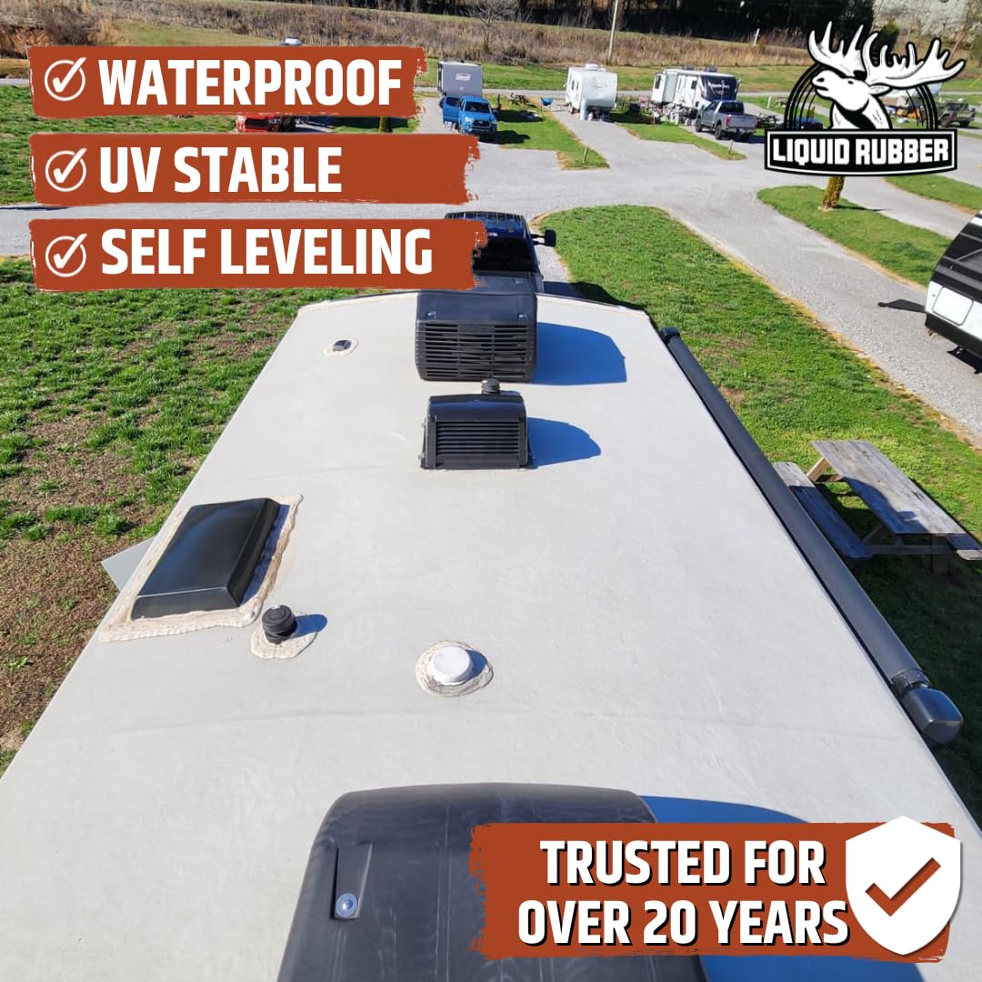 Liquid Rubber RV Lap Sealant, White, 1 Pack