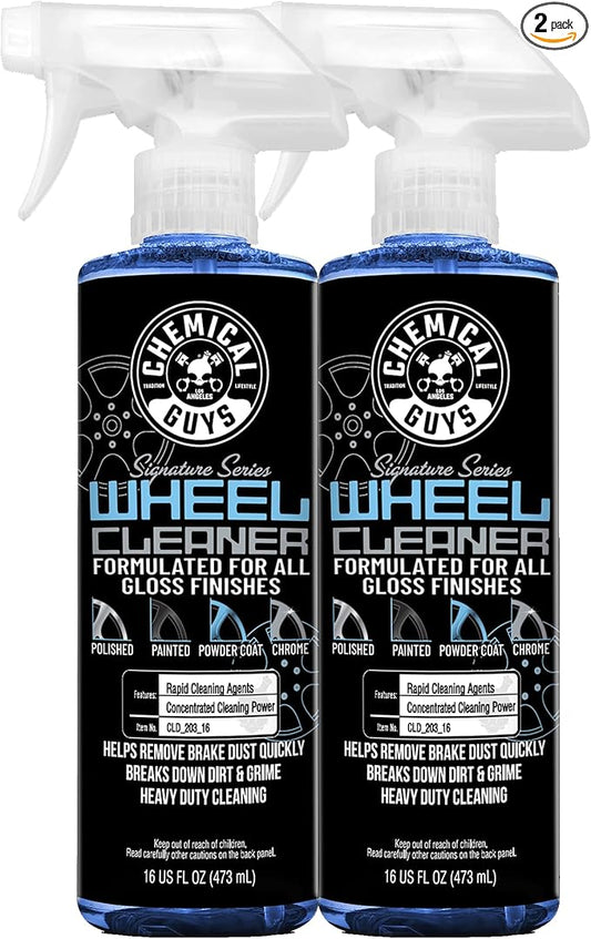 Chemical Guys CLD_203_1602 Signature Series Wheel Cleaner, Formated for All Gloss Finishes, Safe for Cars, Trucks, SUVs, Motorcycles, RVs & More 16 fl oz (2 Pack)