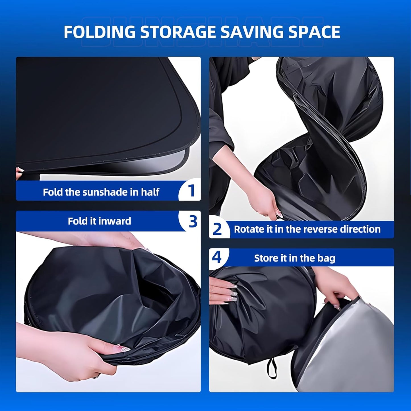 Windshield Sun Shade for Che-vrolet Chevy Equinox 2025 2026 Foldable Sunshade Custom Fit Front Window Car Interior Accessories Protector Blocks UV Rays