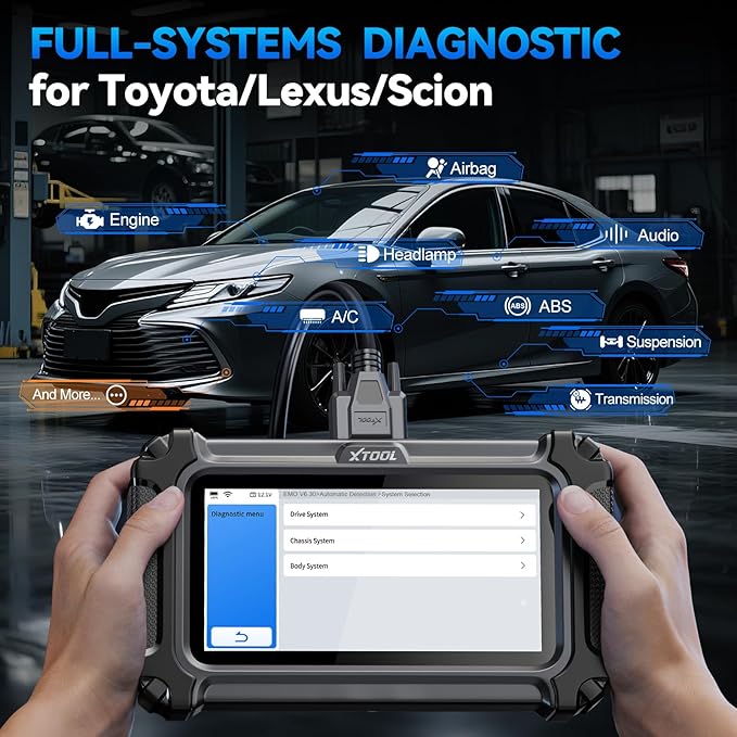 XTOOL IP500 for Toyota OBD2 Scanner, Full Systems Bi-Directional Scan Tool for Toyota/Lexus/Scion with Full OBD2 Function, All Reset Services, Multi-in-One Live Data Graph, Lifetime Free Update