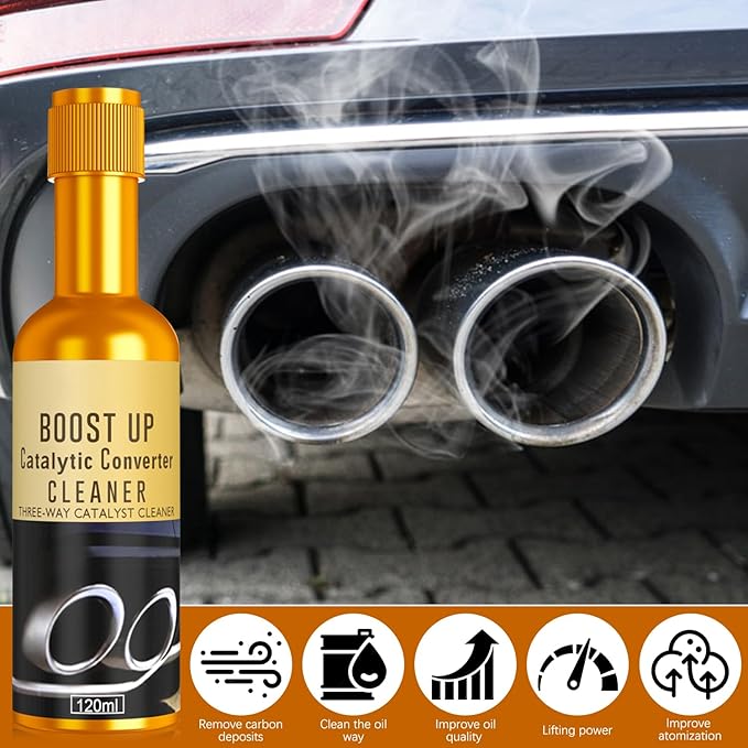 3Pcs Catalytic Converter Cleaner,Catalytic Converter Cleaner Kit,Auto Parts Engine,Exhaust System Pipe Carbon Removal Cleaner Treatment Additive Oil,Fuel System Treatment Oil Additive