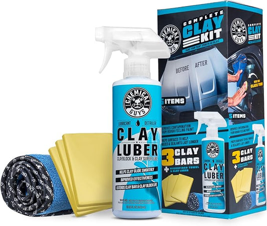Chemical Guys Complete Clay Kit, Paint Restoration Kit for Cars, Trucks, SUVs, & More