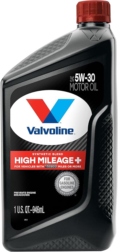 Valvoline High Mileage 150K with Maxlife Plus Technology 5W-30 Motor Oil 1 Quart
