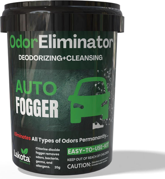 Chlorine Dioxide Fogger Deodorizing Kit, Car Bomb Odor Eliminator, Smoke Smell Remover For Car, Scent Bomb Air Freshener & Deodorizer. Easy to Use Kit Eliminates All Kinds of Odors!