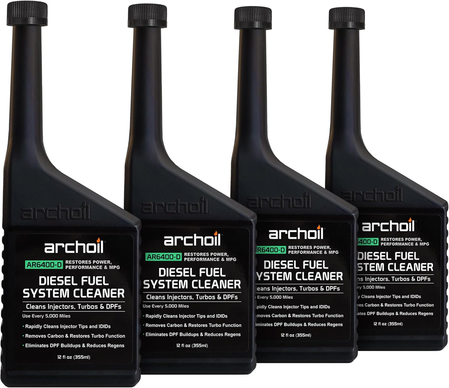Archoil AR6400-D Diesel Fuel System Cleaner (Four Pack) - Cleans Injectors, Turbo & DPF