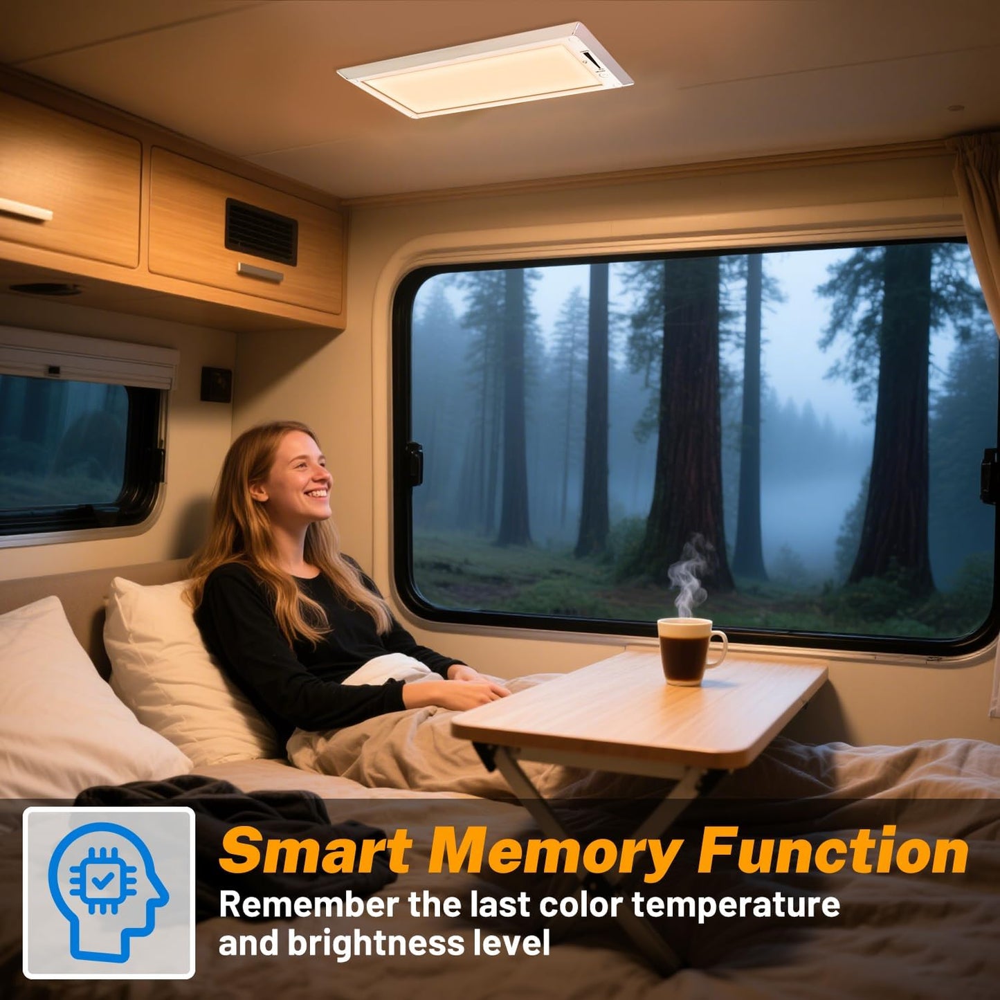 4 Pack RV Lights Interior,3 Color RV LED Super Bright Fixture,12V RV Ceiling Dome Light with ON/Off Dimmable Switch Energy Saving for RV/Camper/Car/Trailer/Boat