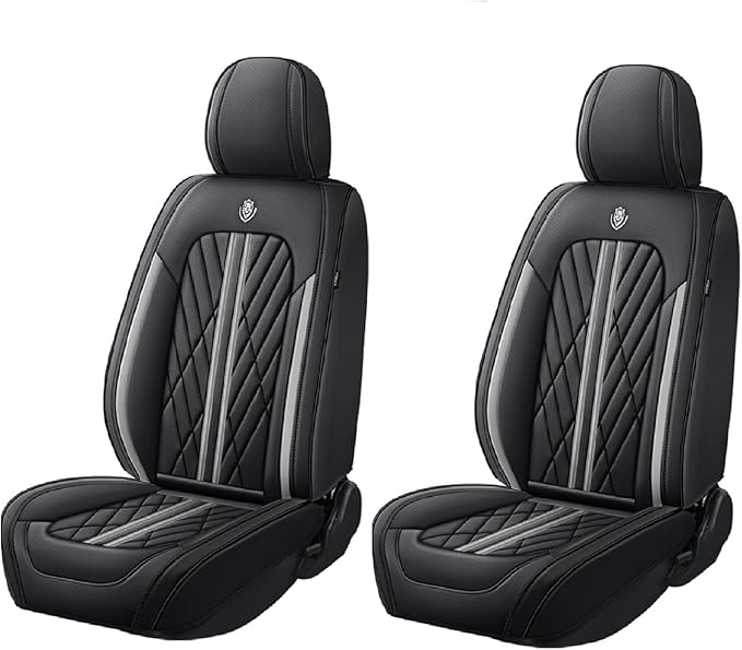 Universal Fit Waterproof Breathable Nappa Leather Automotive Vehicle Car Seat Covers Set Cushion Protector for Sedan SUV