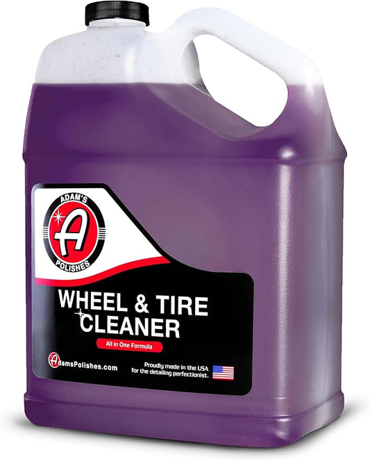 Adam's Polishes Wheel & Tire Cleaner Gallon - Professional All in One Tire & Wheel Car Wash Wheel Well Cleaning Spray for Car Detailing | Safe On Most Rim Finishes
