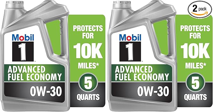 Mobil 1 Full Synthetic Motor Oil 0W-30 | Advanced Fuel Economy | 5 Quart | Pack of 2