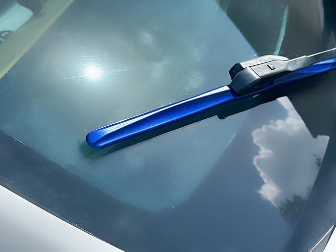 ClixWipers 26" + 26" (Set of 2) Blue All Weather Premium Automotive Replacement Windshield Wiper Blades, Passenger and Driver Side Winter Wiper Blades for Various Car Models