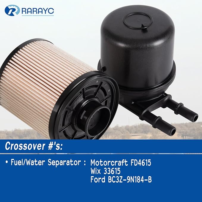 Fuel Filter Element FD-4615 Compatible with 2011-2016 Ford F-250 Super Dury F-350 Super Duty 6.7 Powerstroke
