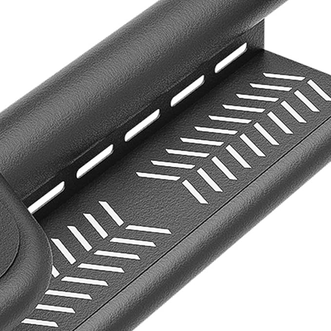 Crew Cab Three Raised Steps Running Boards Side Steps Compatible for 2015-2025 Chevy Colorado & GMC Canyon Crew Cab (4 Full Size Doors), Two Stairs Design Bolt-on Side Rails Step Nerf Bar