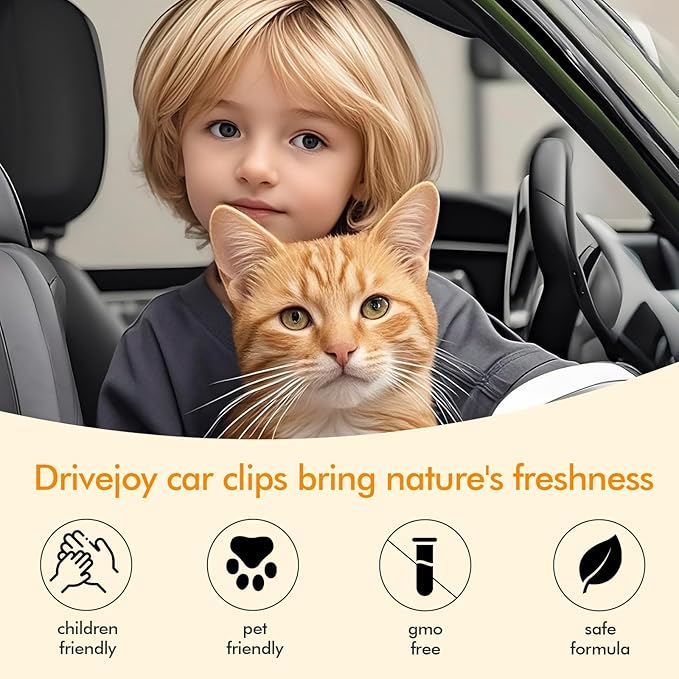 Car Air Freshener Vent Clips, 12 Pack, 6 Linen, 6 Citrus, Provides Long-Lasting Scent, Up to 360 Days, Car Fresheners