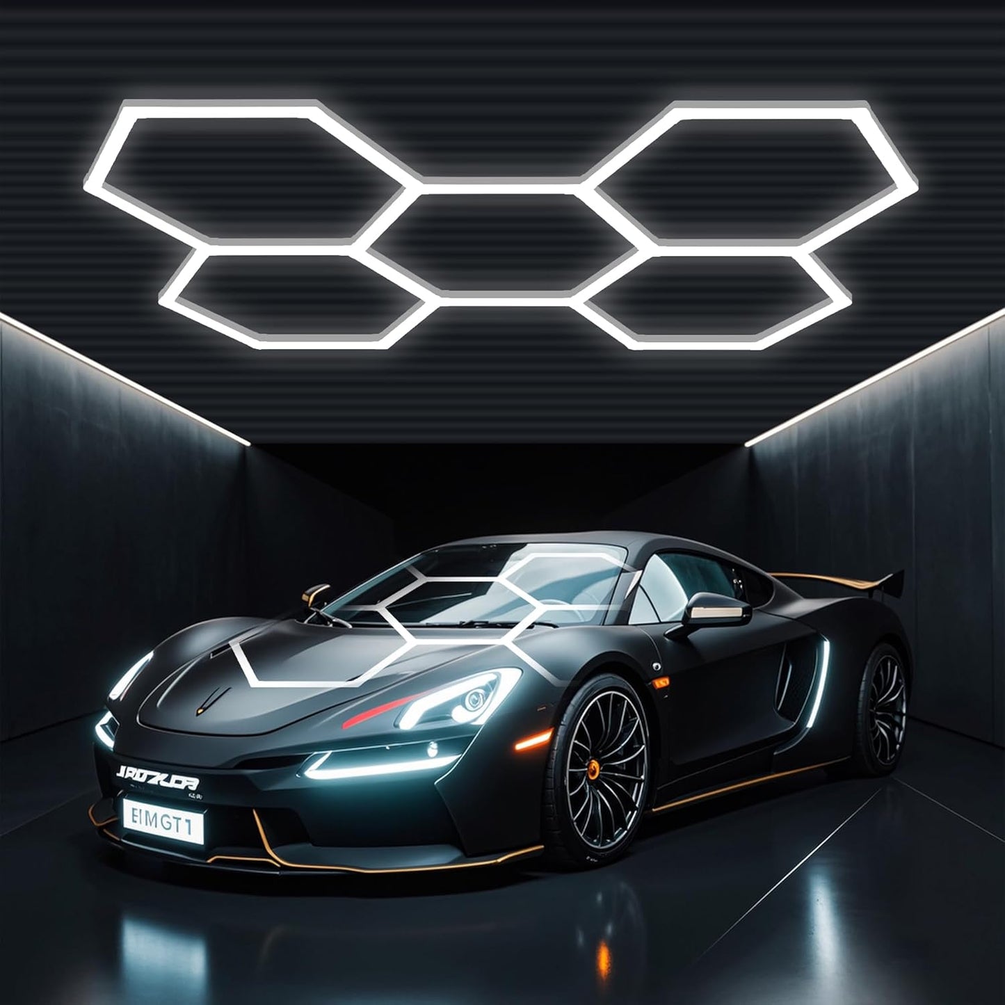 tewei LED Hexagon Garage Light, 25 Pack Super Bright Hex Ceiling LED Shop Lights 6500K Daylight White for Garage, 220W 22000LM for Workshop, Warehouse, Gym, Basement