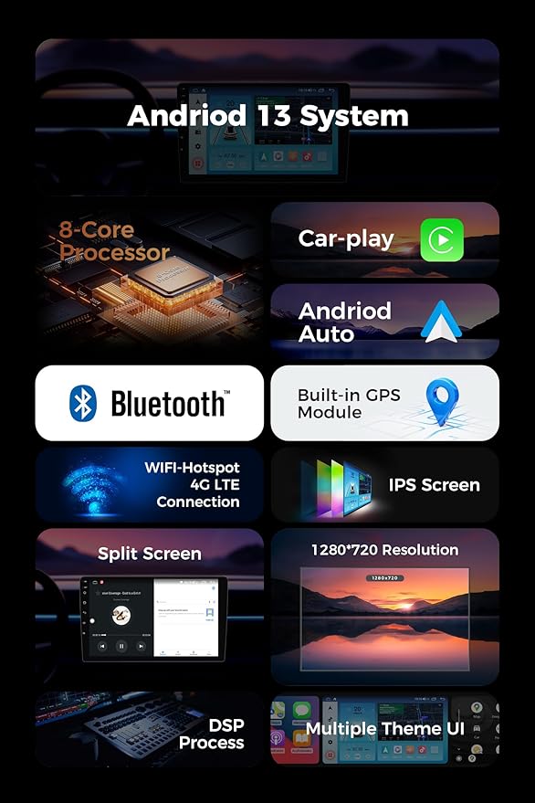 FELLOSTAR Car Stereo for 1999-2005 BMW 3 Series E46 323ci 325ci 330ci 318i 328i 330xi M3 Radio Update Android Carplay & Android Auto with Touch Screen Super HD QLED Screen 8-Core 2GB RAM+32GB ROM