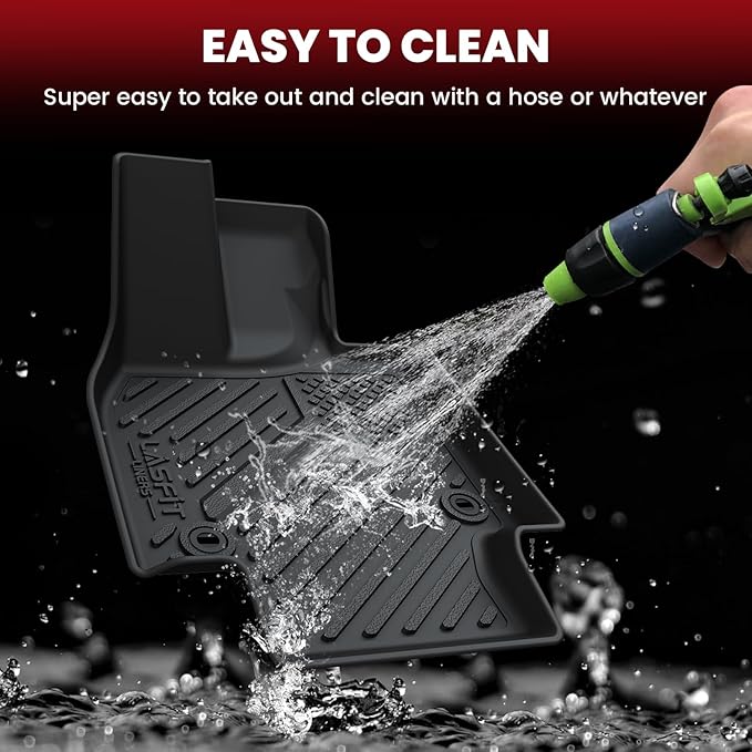 LASFIT Floor Mats & Trunk Mat for Toyota Crown 2023-2026, All Weather TPE Mats Custom Fit Floor Liners for Toyota Crown Accessories 1st & 2nd Row Full Set Car Mats and Cargo Liner, Black