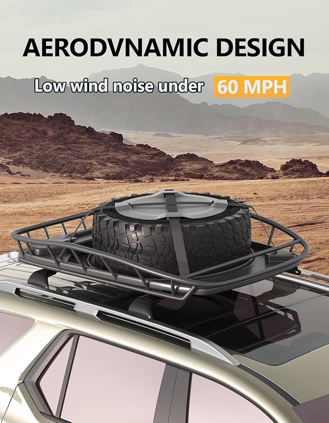 Tuyoung All-Aluminum Roof Racks Cross Bars Compatible with Ford Escape 2013 2014 2015 2016 2017 2018 2019, 220lbs Heavy Duty Aluminum Crossbar Roof Rail Cargo Carrier Rooftop Car Black Accessories