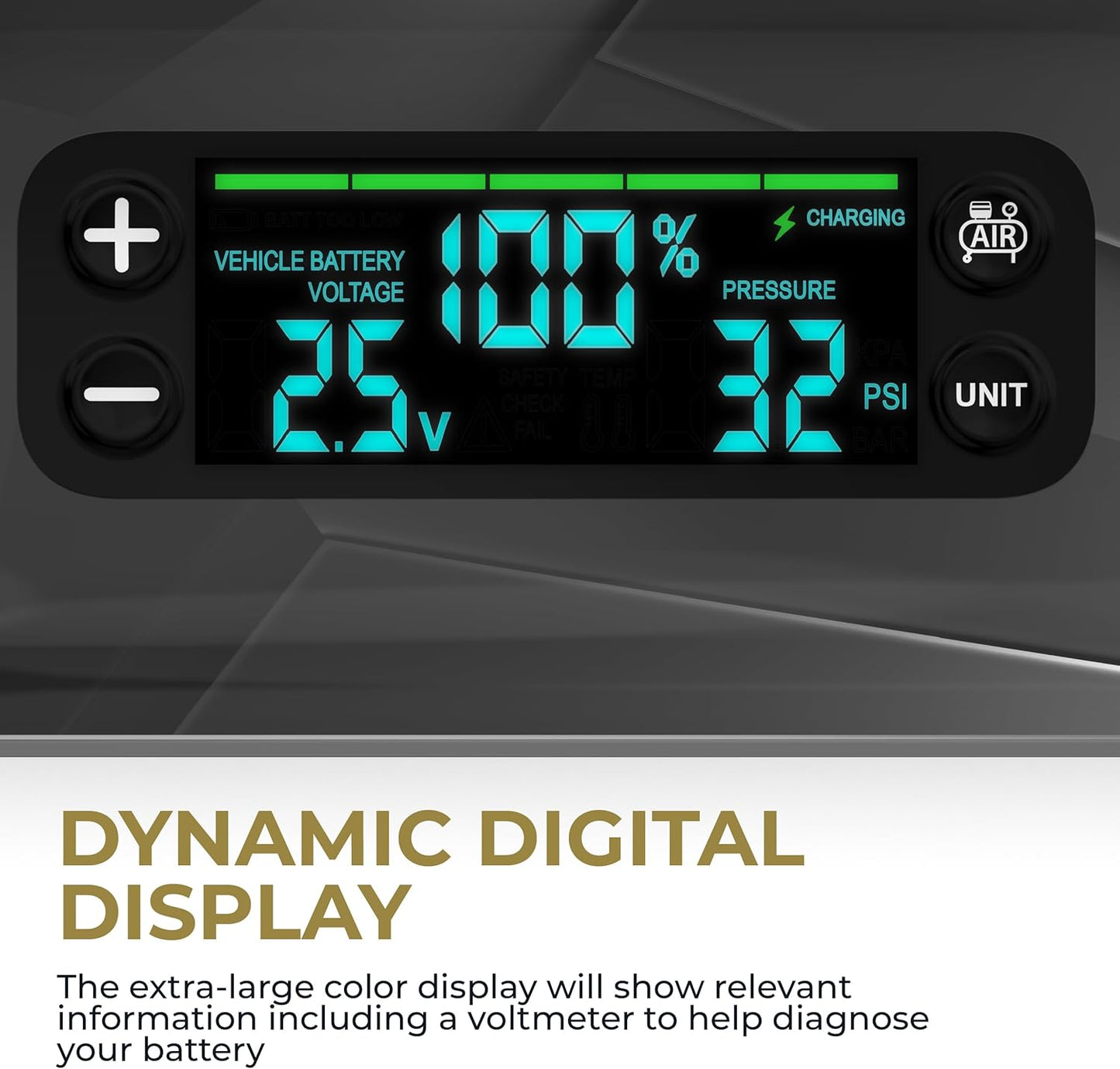 HALO Bolt Ultimate 3 Portable Car Battery Jump Starter | 130 PSI Air Compressor, 55.5Wh USB Power Bank, Large Display, Emergency Floodlight & Charger, Jumps Cars SUVs & Trucks, Inflates Tires — Red