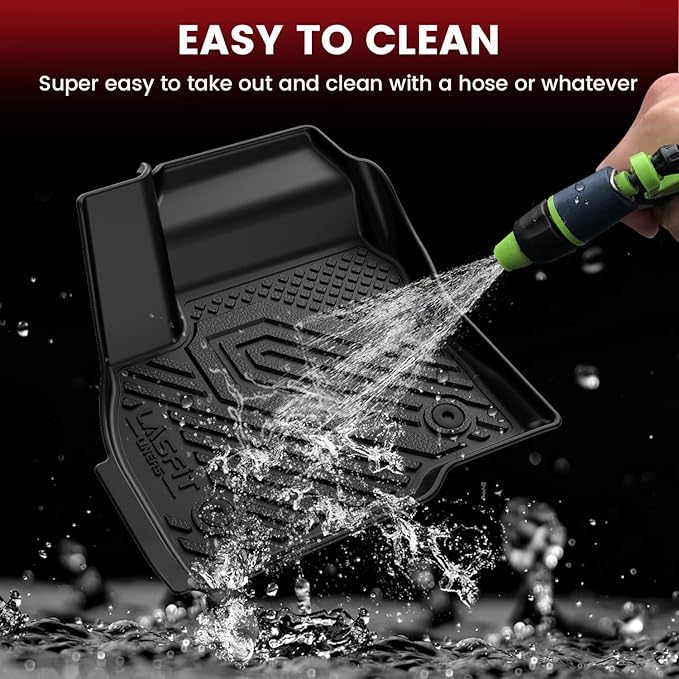 LASFIT Floor Mats & Cargo Liner for Chevrolet Chevy Bolt EUV 2022-2023 (Not EV), All Weather TPE Custom Fit Floor Mats for Car, Car Mats Full Set for Chevy Bolt EUV Accessories (Fit in Upper Position)