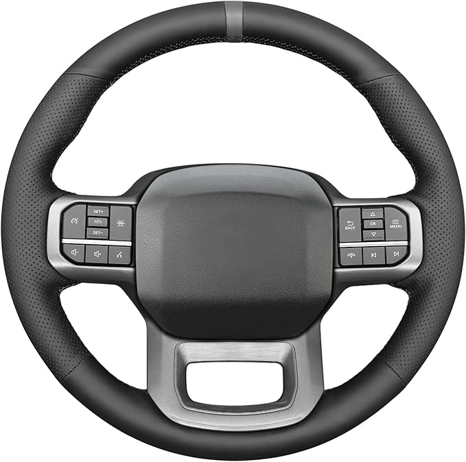 MEWANT DIY Steering Wheel Cover for Ford F150 Lightning 2022-2024 F350 2023-2024 F450 2023-2024 Expedition 2022-2024