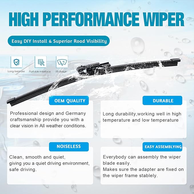 VTOGOI Original Factory Quality Rear Windshield Wiper Blades Replacement For Land Rover Range Rover 2016-2023,Land Rover Range Rover Sport 2016-2023,Easy To Install 15"(Pack of 1)
