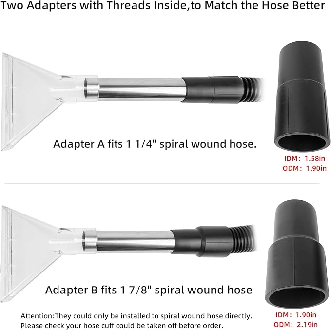 Shop Vac Extractor Attachment Vacuum Extractor Tool for Carpet Upholstery Car Detailing Wet Dry Carpet Extractor Wand Large