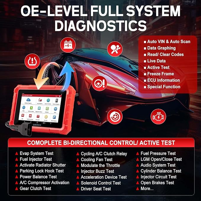 Launch X431 PRO Star OBDII Scanner, All System Diagnostics, ECU Coding, 37+ Services, Full Bi-Directional Scan Tool, FCA SGW, CAN FD/DoIP, Quick Guide, 2 Years Fr-ee Update, Android 10.0