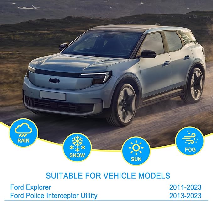 CJPPPZIW® Windshield Wipers-26 Inch+22 Inch+11 Inch Replacement for 2011-2023 Ford Explorer/2013-2023 Police Interceptor Utility Wiper Blades for My Car,Quality Front and Rear Wiper Blades(Pack of 3)