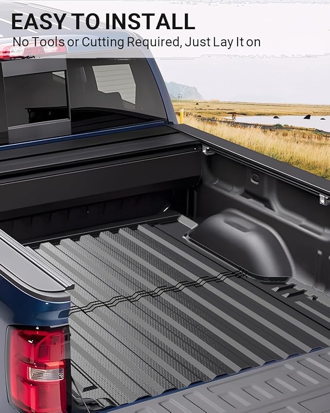 Ecarzo 2024 Upgraded Bed Mat Compatible with 2015-2022 Chevy Chevrolet Colorado/GMC Canyon Accessories 5FT Bed Liner TPE Cargo Mats Heavy Duty Rear Trunk Mat All Weather Protection
