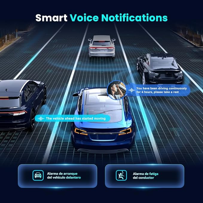 DDPAI 4K Dash Cam Front and Rear, 2160P+1080P Car Dash Camera, GPS 5G WiFi Dashcam for Cars, Free eMMC 32G Dual Storage Support 512G,Radar Motion Detection,Night Vision,72 Hour Parking Mode, N5 Dual