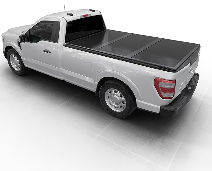 Hard Folding Truck Bed Tonneau Cover|HTF018|Fits 2015-2024 Ford F-150 8FT Bed (98")