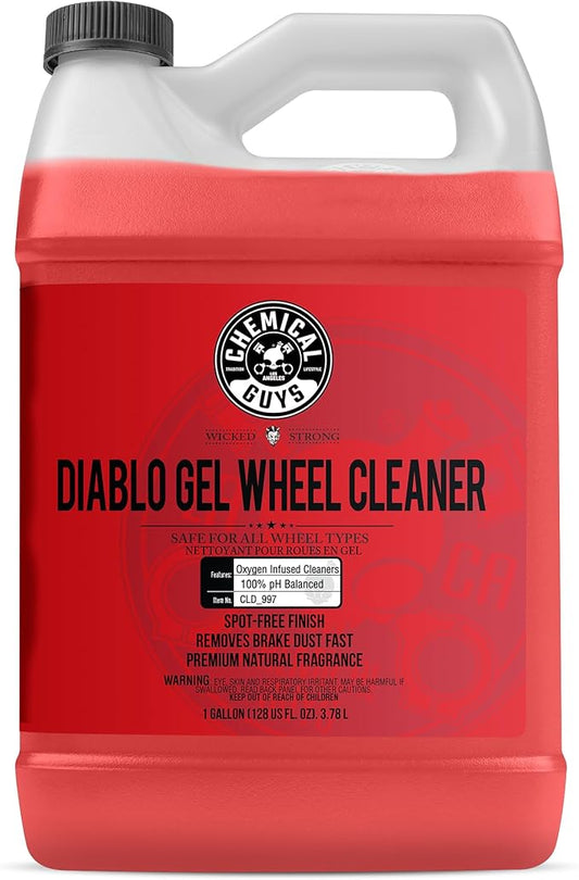 Chemical Guys CLD_997 Diablo Gel Oxygen Infused Foam Wheel And Rim Cleaner, Concentrated (Safe on All Wheel & Rim Finishes), for Cars, Trucks, SUVs, Motorcycles, RVs & More 128 fl oz (1 Gallon)