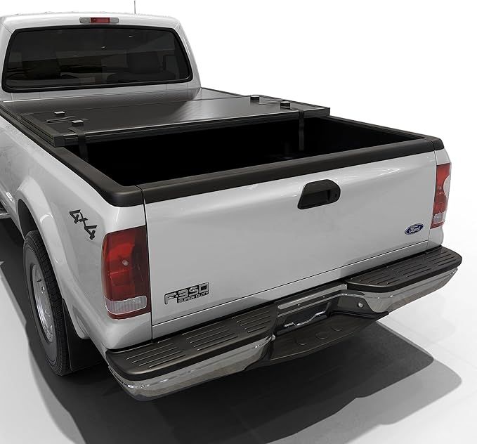 Hard Folding Truck Bed Tonneau Cover|HTF082|Fits 1999-2016 Ford F-250 F-350 Super Duty 8FT Bed (98")