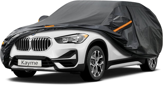 Kayme 7 Layers SUV Car Cover Custom Fit for BMW X1 (2009-2025) Waterproof All Weather for Automobiles, Outdoor Full Cover Rain Sun UV Protection.