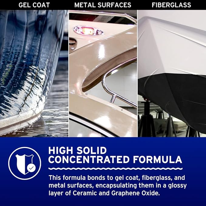 Ethos Boats & Coats (100ml) - Ceramic Coating for Boats Protective Graphene Coating For Boats, Yachts, Powerboats and Jet Skis Ultimate Ceramic Protection UV Protection, Dirt and Dust Repellence