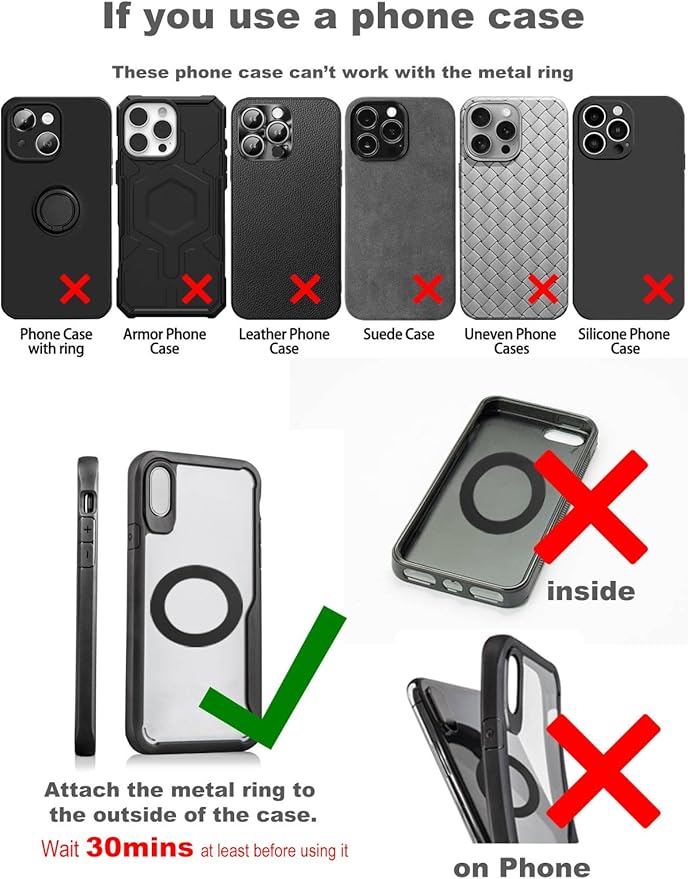 Upgraded 360° Nano Gel Vacuum Magnetic Phone Holder, Car Phone Holder for Magsafe[108+LBS Strongest Suction & 3000gf Strongest Magnetic], Suction Cup Phone Mount for Car/for iPhone 17 Pro Max