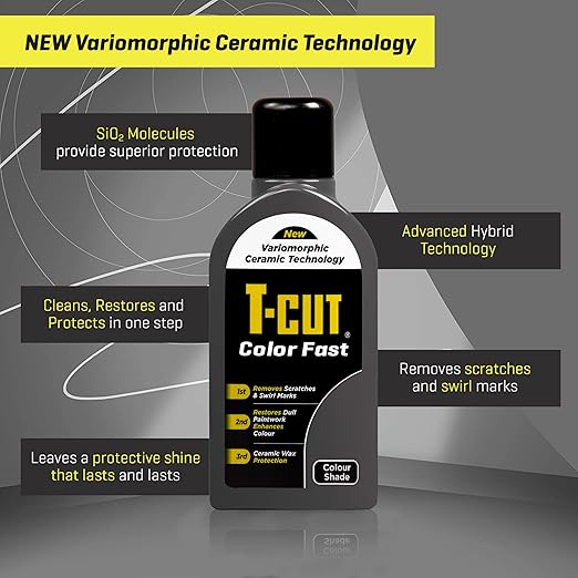 T-Cut Gray Scratch Remover Color Fast Paintwork Restorer Car Polish - 17 Fl Oz 13 Colours Available