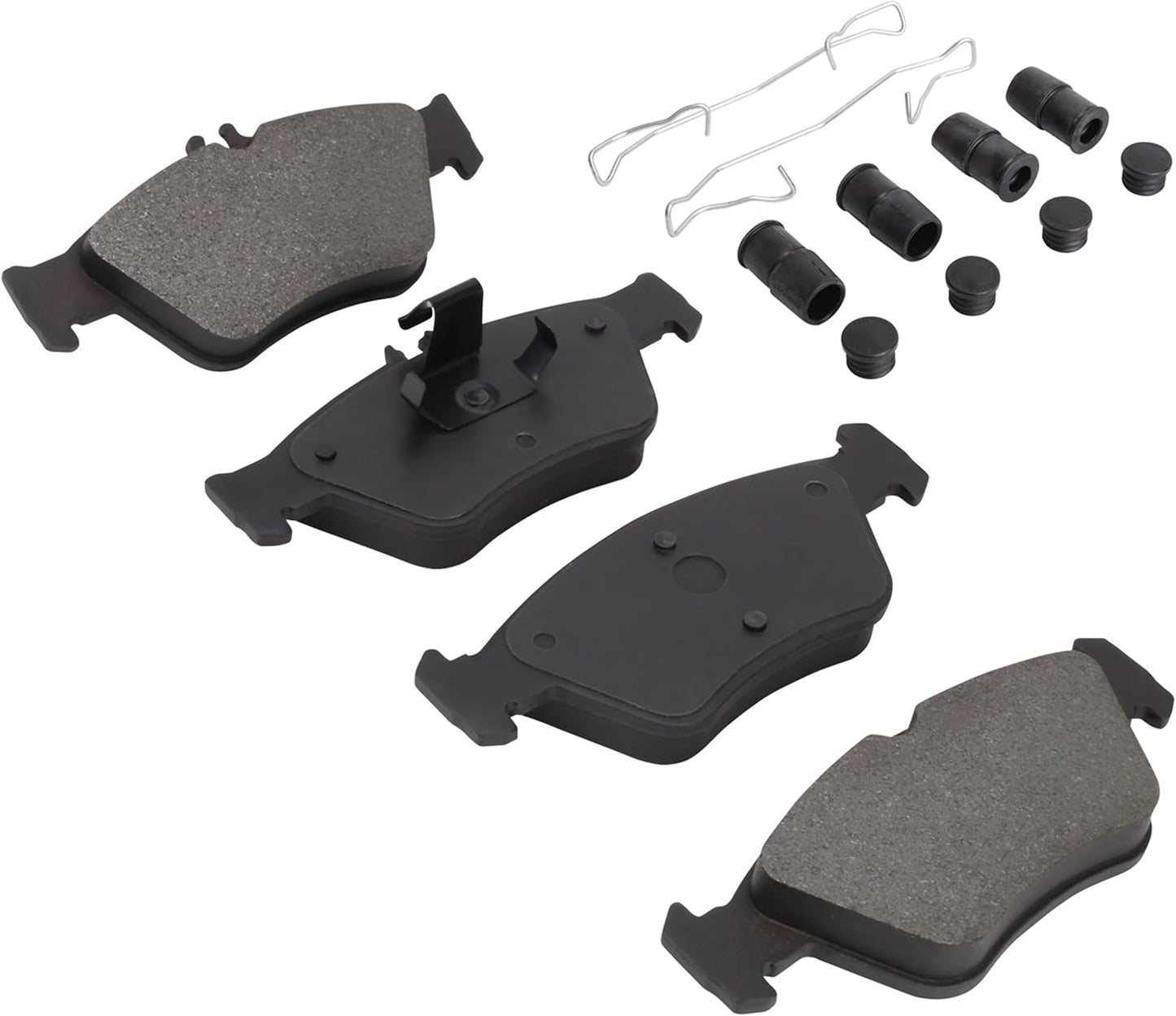 Premium Ceramic Front Brake Pads (1001-0710C) Compatible with Mercedes-Benz C230 2000-1999, C280 2000-1996, E280 1999, E300 1997-1996, SLK230 2004-1997