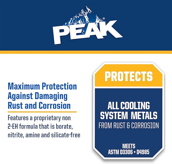 PEAK Global Lifetime 50/50 Prediluted Antifreeze and Coolant for All Vehicles, 1 Gal.
