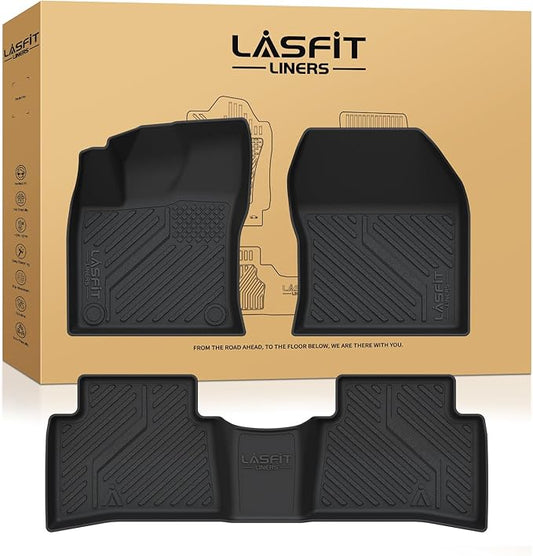 LASFIT Floor Mats for Toyota Prius 2016-2022 & Prius Prime 2017-2022, All Weather TPE Custom Fit Easy Clean Durable No-Curling Floor Liners for Prius 2016 2017 2018 2019 2020 2021 2022 Car Mats