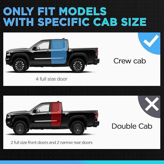 PZ 6.5" Crew Cab Running Boards for 2019-2025 Chevy Silverado/GMC Sierra 1500, 2020-2025 for 2500HD 3500HD Mirror Stainless Steel Side Step Nerf Bar Ridge Pattern