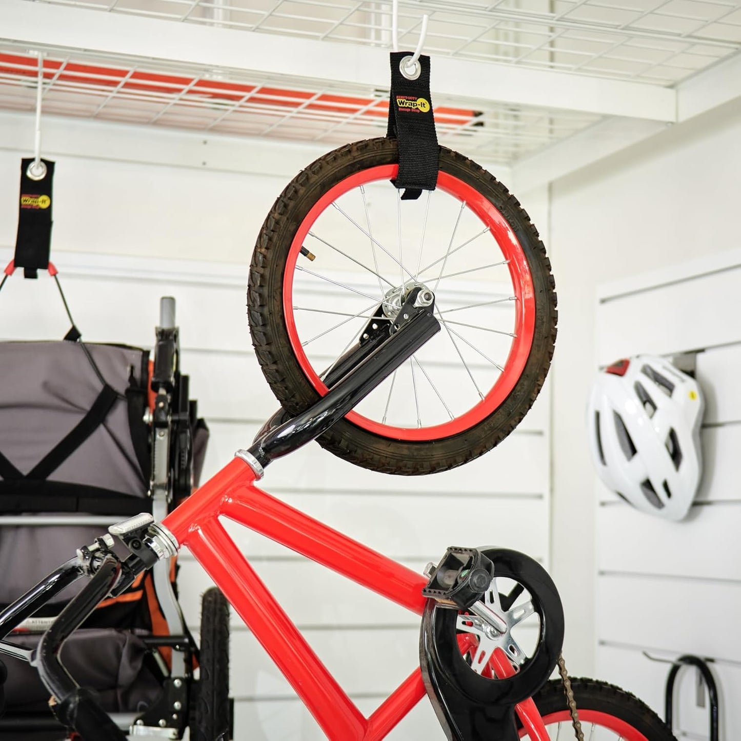 Heavy-Duty Wrap-It Storage Straps - Assorted 9-Pack - Extension Cord Hanger Cord Straps for Garage Storage and Organization