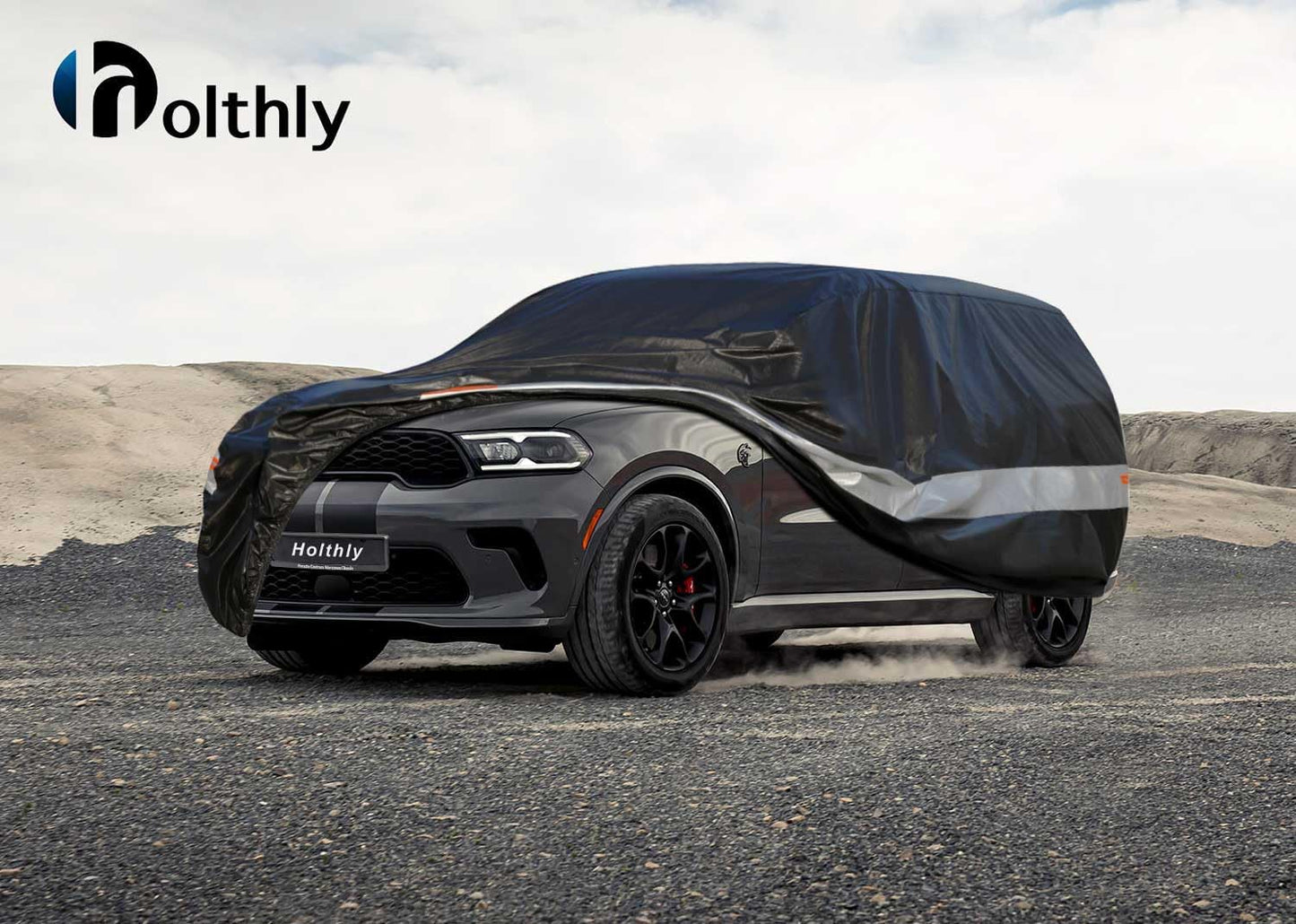 10 Layers SUV Car Cover Custom Fit for Dodge Durango (2004-2024) Waterproof All Weather for Automobiles, Outdoor Full Cover Sun UV Rain Protection with Cotton. Black