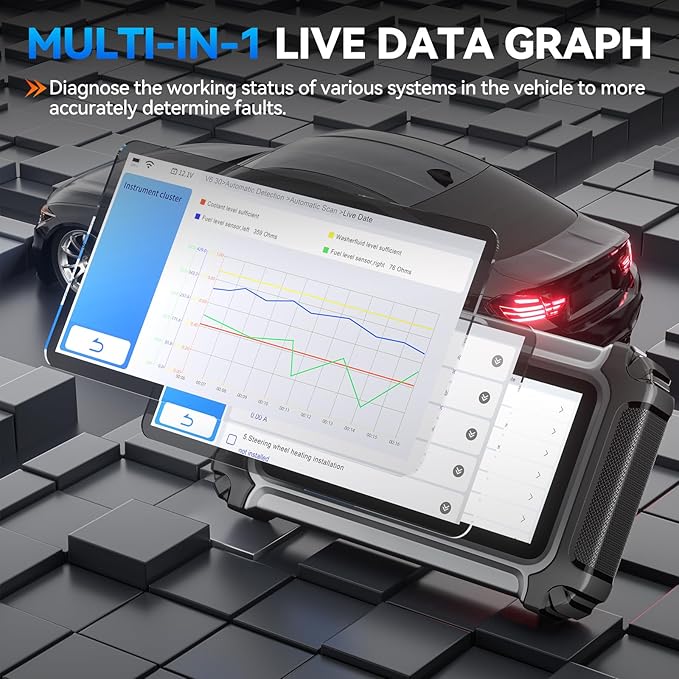 XTOOL IP500 for Toyota OBD2 Scanner, Full Systems Bi-Directional Scan Tool for Toyota/Lexus/Scion with Full OBD2 Function, All Reset Services, Multi-in-One Live Data Graph, Lifetime Free Update