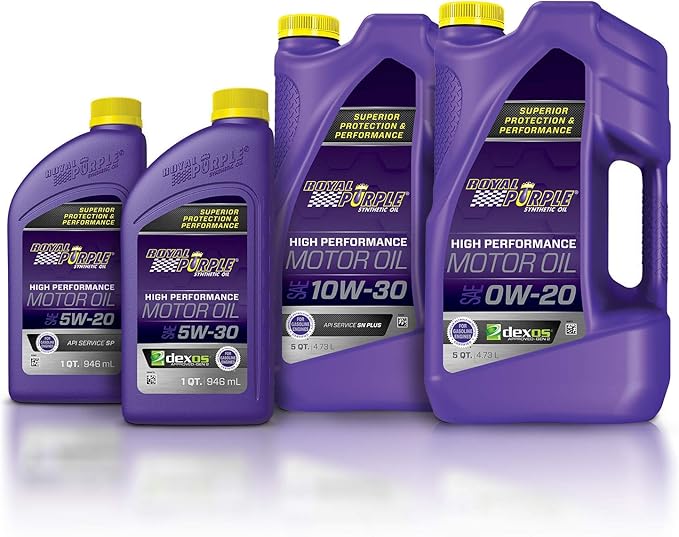 Royal Purple 51130 API-Licensed SAE 10W-30 High Performance Synthetic Motor Oil - 5 qt., Model:ROY51130