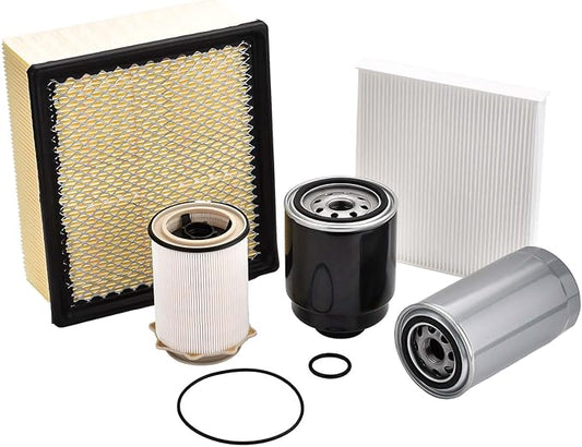 Fuel Oil Air Filter Set Fit for 6.7L Diesel Cummins,Compatible with 2013-2018 Dodge Ram 2500 3500 4500 5500, Replace 68197867AA 68157291AA 53034051AB 05083285AA 68406048AA