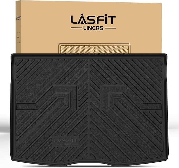 LASFIT Cargo Mat for Jeep Renegade 2015-2023 Upper Position, All Weather TPE Custom Fit Trunk Mat Cargo Liner Trunk Liner, Black