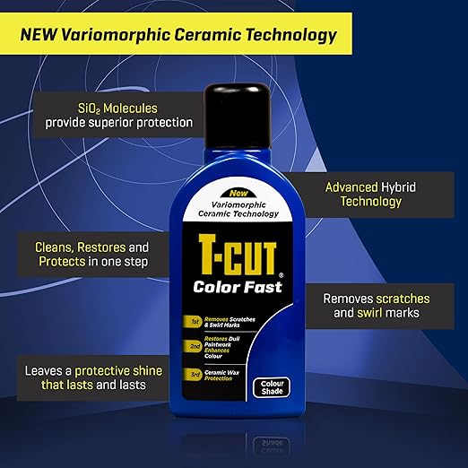 T-Cut Dark Blue Scratch Remover Color Fast Paintwork Restorer Car Polish - 17 Fl Oz 13 Colours Available